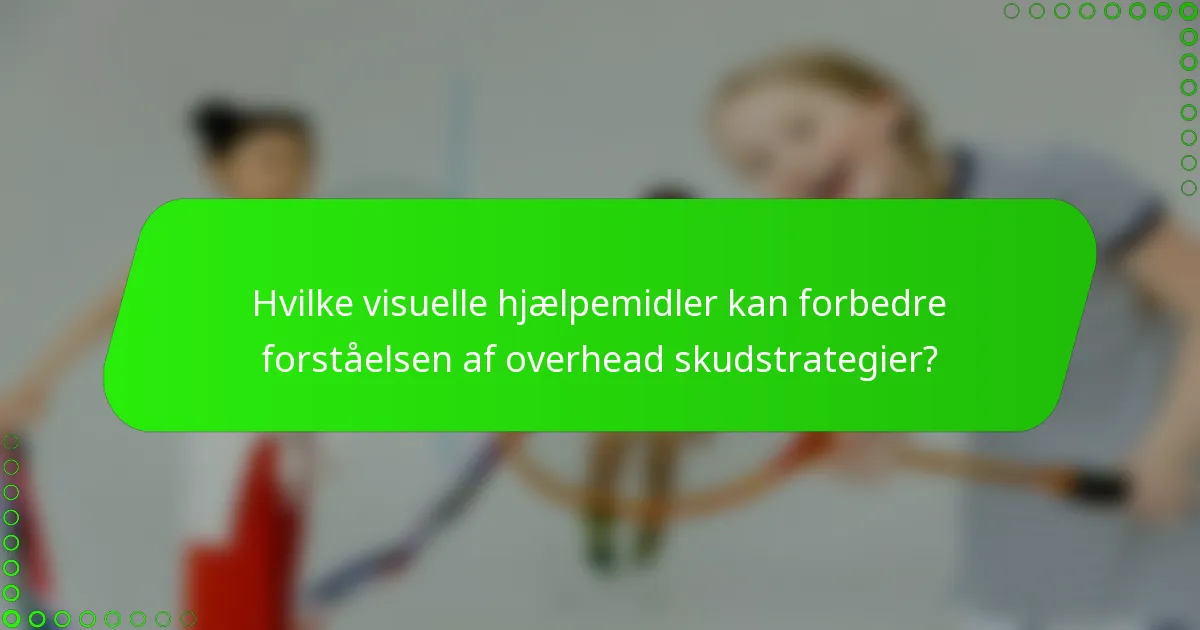 Hvilke visuelle hjælpemidler kan forbedre forståelsen af overhead skudstrategier?